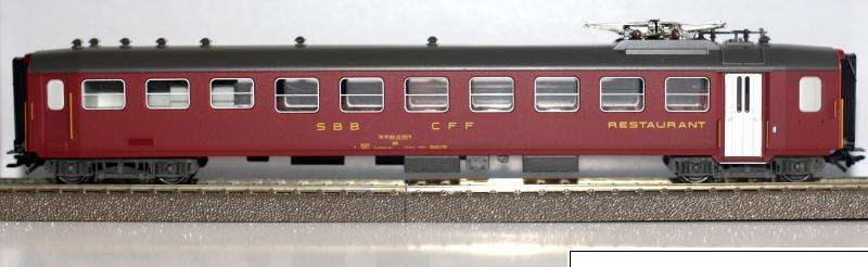 Trix H0 23343  Dining Car of SBB. New boxed